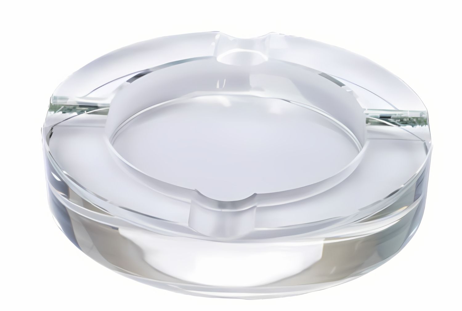 Crystal Cigar Ashtray - Round