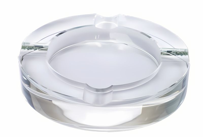 Crystal Cigar Ashtray - Round