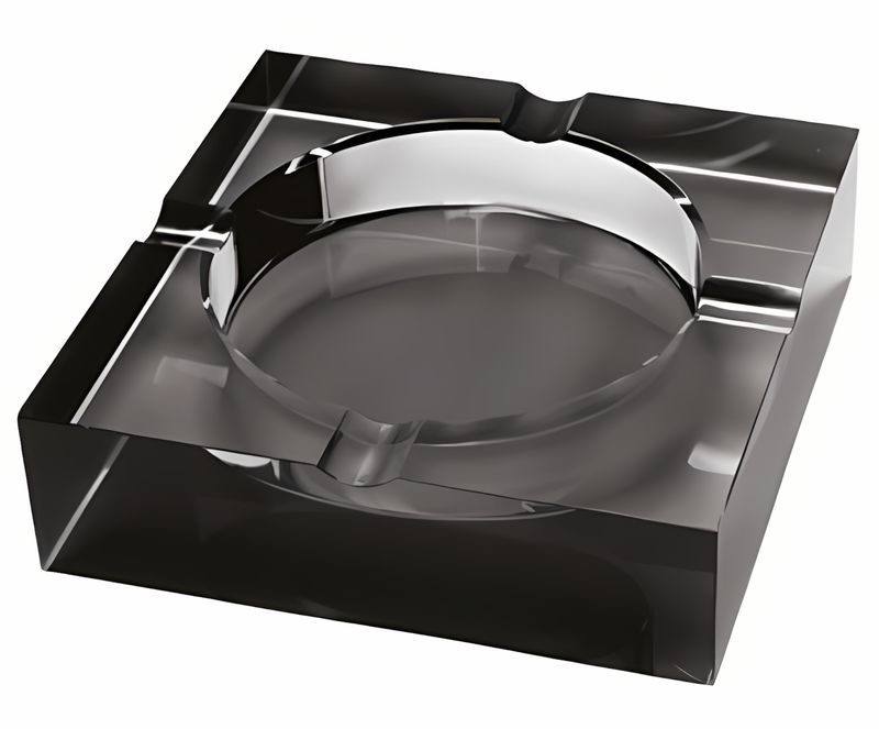 Black Crystal Cigar Ashtray