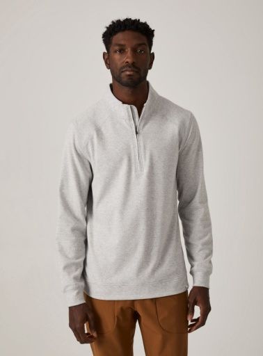 GENERATION QUARTER-ZIP PULLOVER, Colour: ECRU, Season: FLS, Size: MED