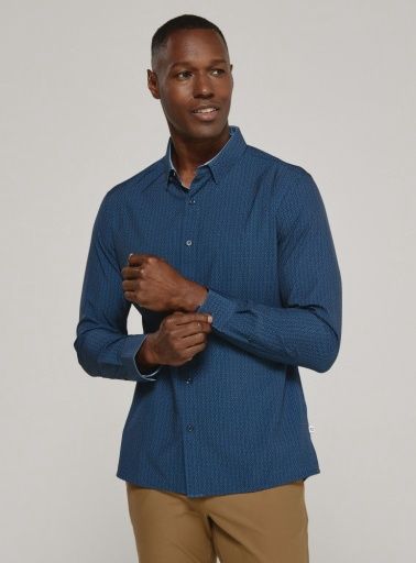WILLEM LONG SLEEVE SHIRT, Colour: NAVY, Season: FLS, Size: MED