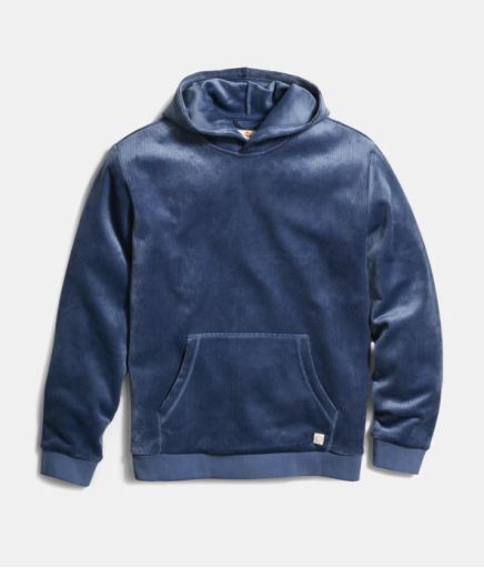 Velour Corduroy Hoodie