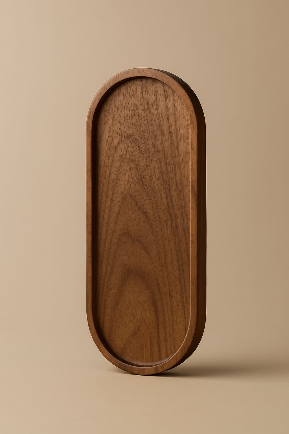 Natural Wooden Oval Tray