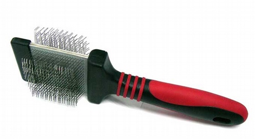 double sided slicker brush