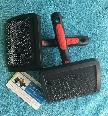 Paw Prints Ball Tipped Slicker Brush - Large Paw Prints Ball Tipped Slicker Brush - Large