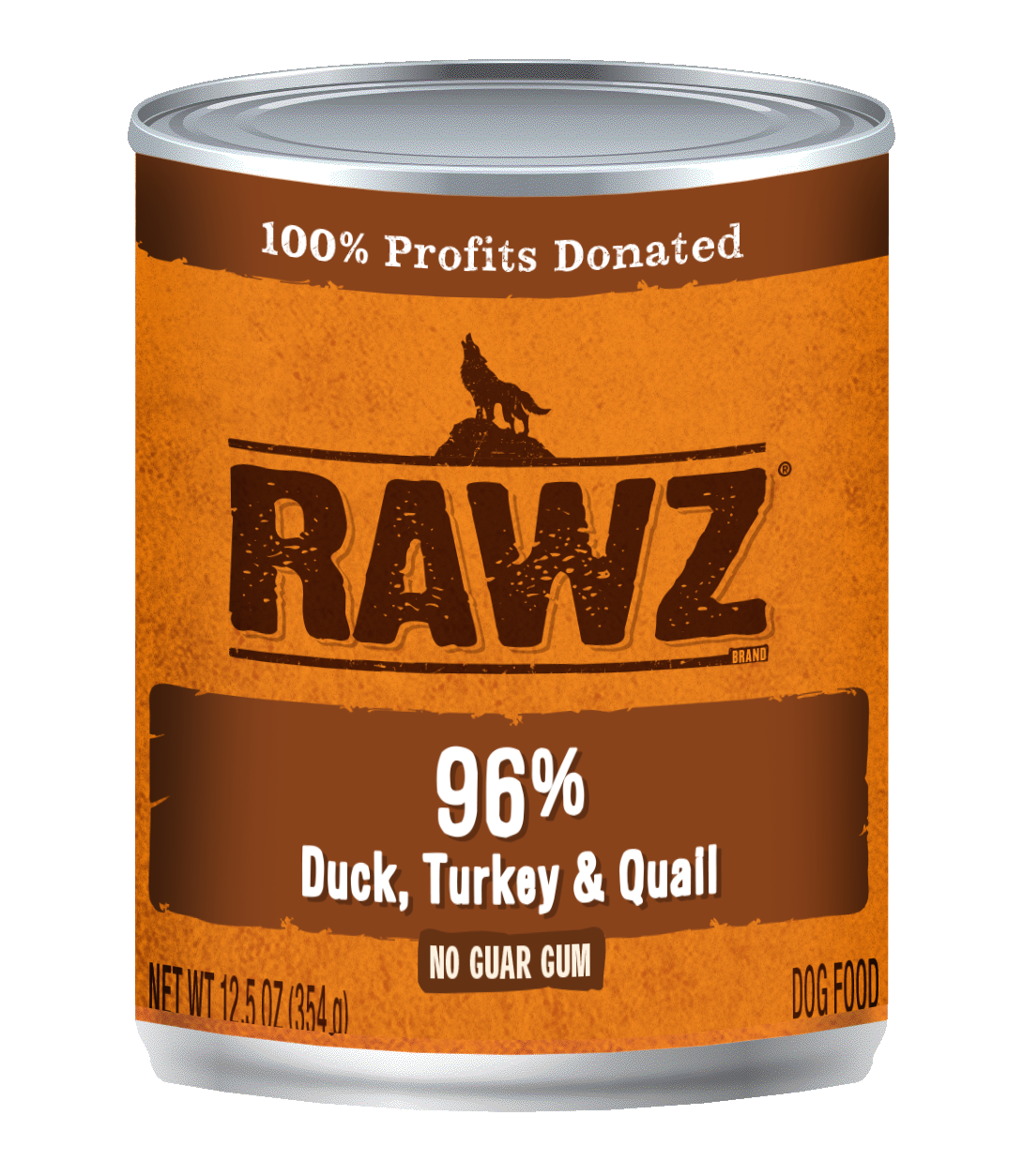 RAWZ 96% Meat Gum Free Pâté Dog Food Cans 12.5oz