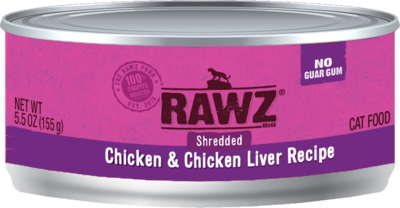 RAWZ Shredded Gum Free Cans - for Cats - 5.5oz