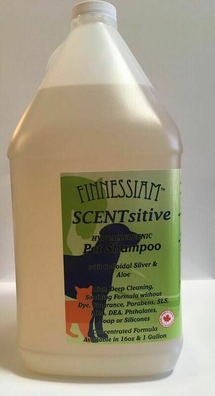 Finnessiam SCENTsitive - Colloidal Silver &amp; Aloe, SLS Free, Hypoallergenic Shampoo - Gallon (available Only In Canada &amp; USA)