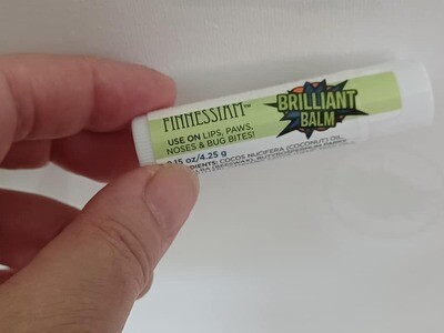 Finnessiam BRILLIANT Balm in a LIP BALM! Great on lips, bug bites, scratches, noses & paws.