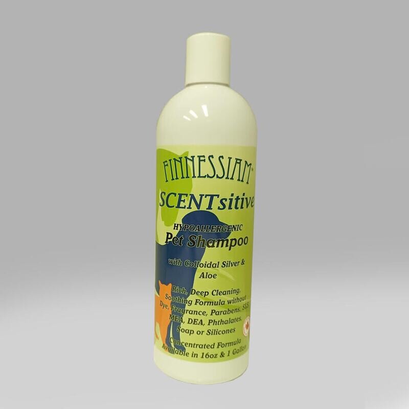 Finnessiam SCENTsitive - Colloidal Silver &amp; Aloe, SLS Free, Hypoallergenic Shampoo. Dilutes 22:1