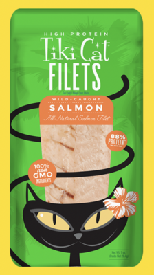 Tiki Cat Filets Salmon or Tuna (dogs love them too!)
