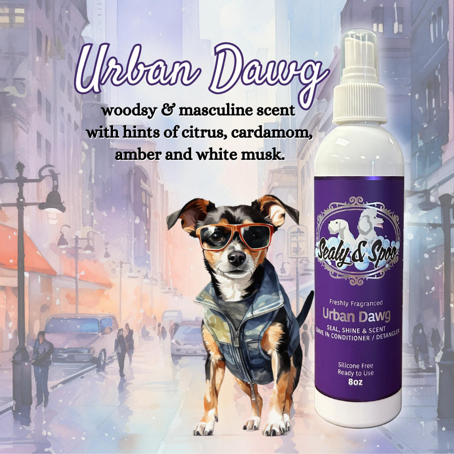 Sealy &amp; Spoo - Shampoo &amp; Seal/Shine/Scent Spray - URBAN DOG (woodsy &amp; masculine).