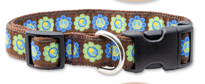 Woof Hoof - Peace - Dog Collar & 6' Leash Woof Hoof - Peace - Dog Collar & 6' Leash