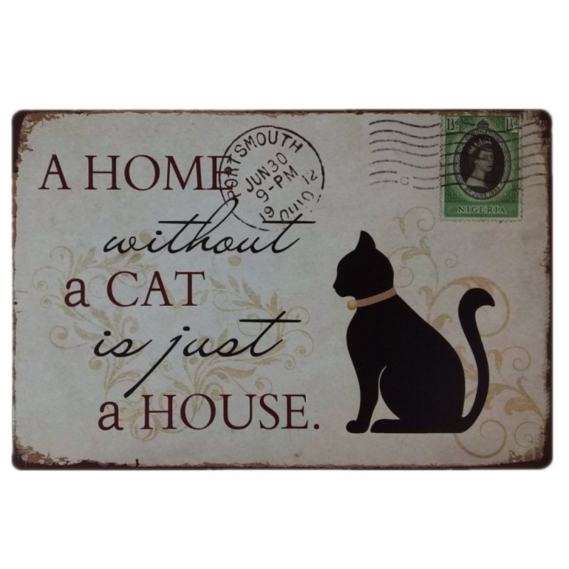 Tin Sign - Cat Tin Sign - Cat