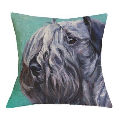 Black Russian Terrier Cushion Cover Black Russian Terrier Cushion Cover