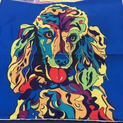 Coloured Poodle Cushion Cover Coloured Poodle Cushion Cover