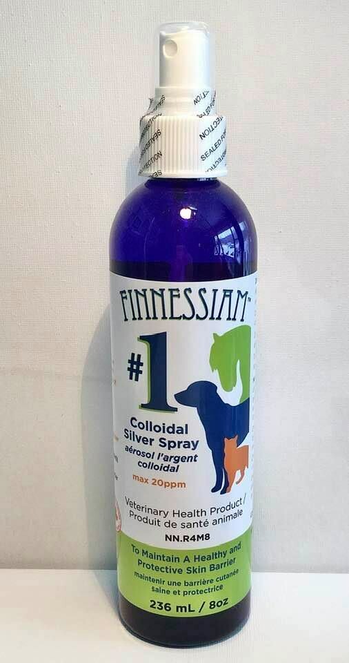 Finnessiam's #1 - Colloidal Silver 8oz Spray, Approved as a Veterinary Health Product!​ NN.R4M8