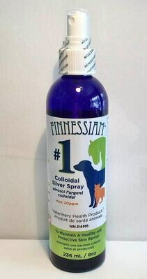 Finnessiam's #1 - Colloidal Silver 8oz Spray, Approved as a Veterinary Health Product!​ NN.R4M8