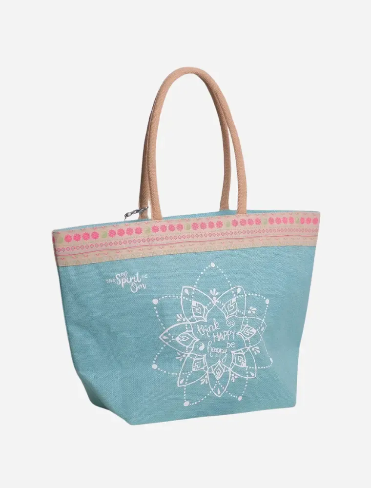 Fritidsveske/Tote Bag Blue Mandala