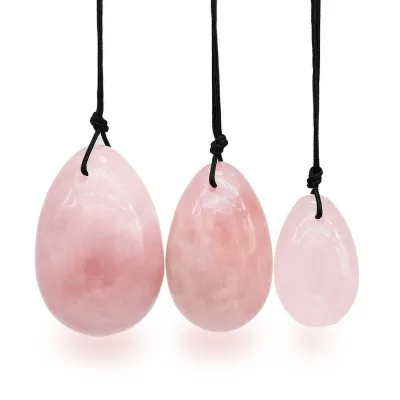 Yoni Egg Rosenkvarts Sett/Rose Quartz Set