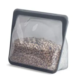 Stasher Silicone Stand Up Bag Ash 20x18x9cm