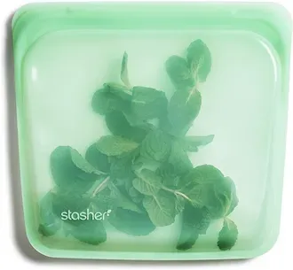 Stasher Silicone Sandwich Bag Mint 19x18cm
