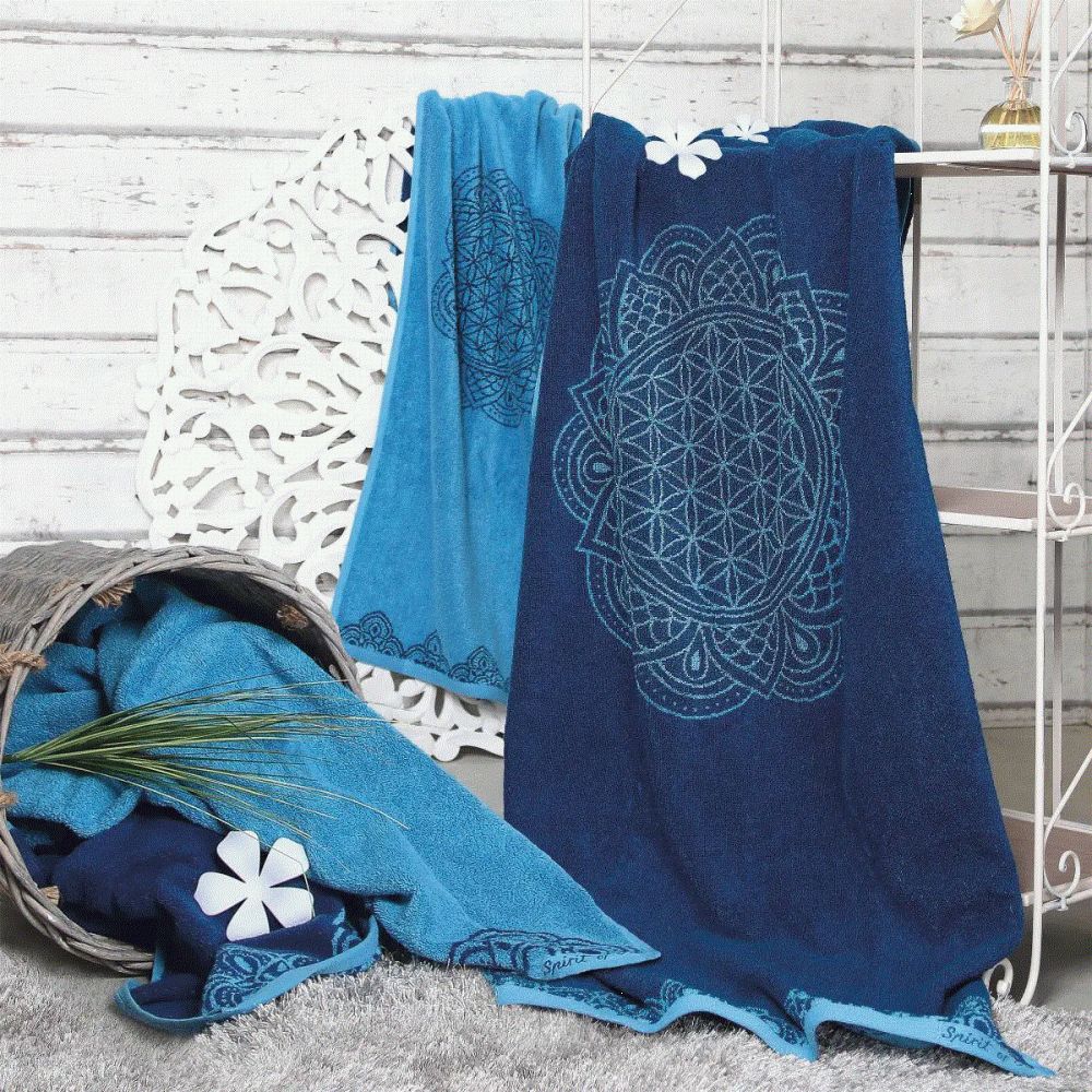 Spirit Of OM Håndkle/Organic Towel Blue Azur