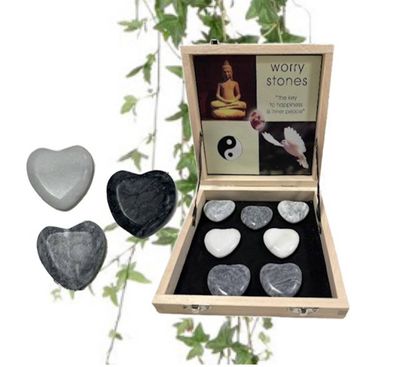 Bekymrings Sten Marmor/Worry Stone Marble 4x3,5cm