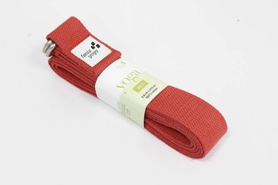 Yogabelte Vinrød/Yoga Belt D-Ring Bordeaux 243cm