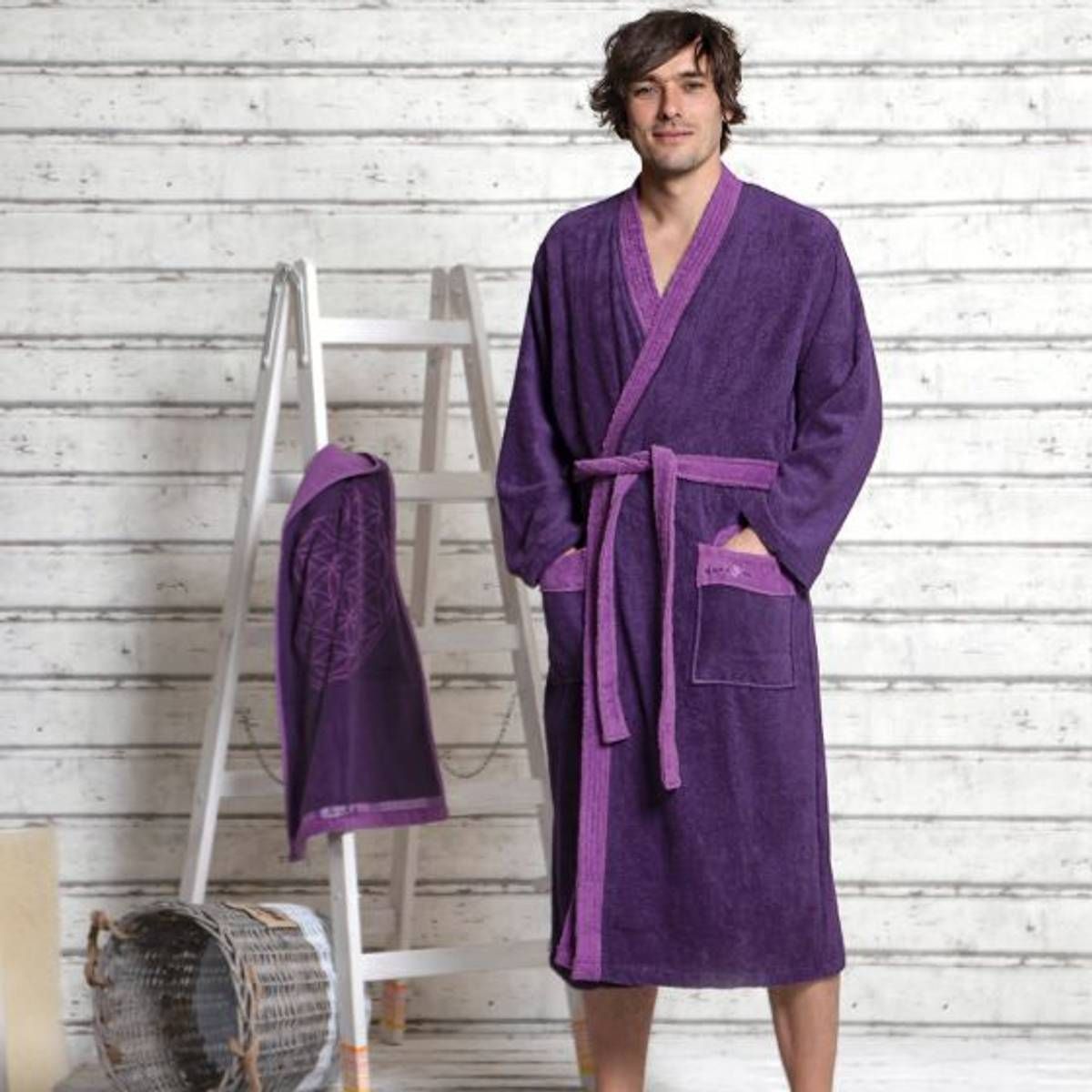 Spirit Of OM Badekåpe/Bathrobe With Gemstones Unisex