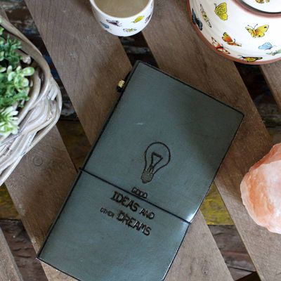 Håndlaget Journal i Lær/Handmade Leather Journal Important Things To Do