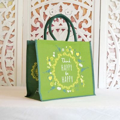 Bagveske Grønn/Tote Bag Green Flower of Life