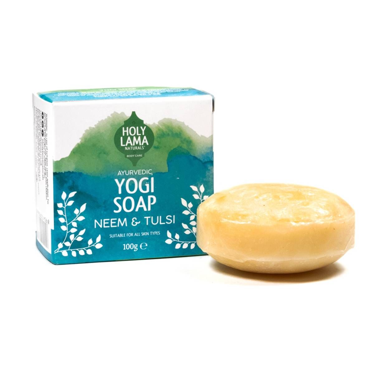 Holy Lama Yogi Såpe/Soap Ayruvedic Neem &amp; Tulsi 100g