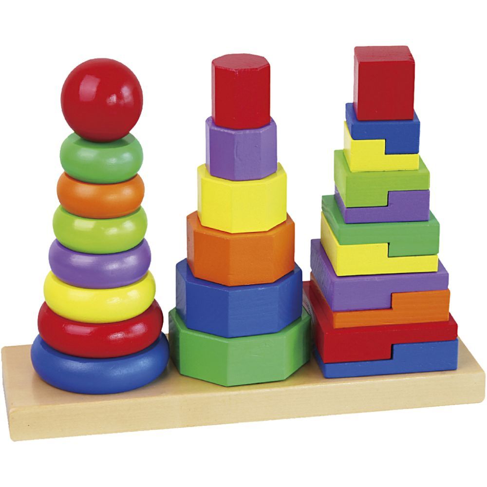 Viga Geometrisk Stabletårn/Wooden Stacking Tower