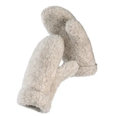 Ull Norge Votter Grå Flere Størrelser/Mittens Wool Fleece