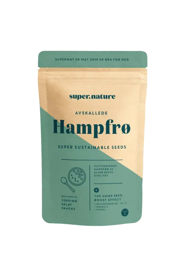 Supernature Hampfrø Avskallede/Hulled Hemp Seeds 150gr