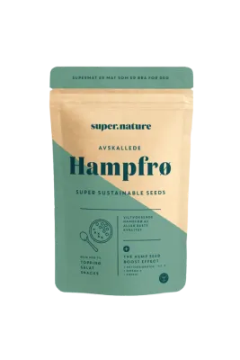Supernature Hampfrø Avskallede/Hulled Hemp Seeds 150gr