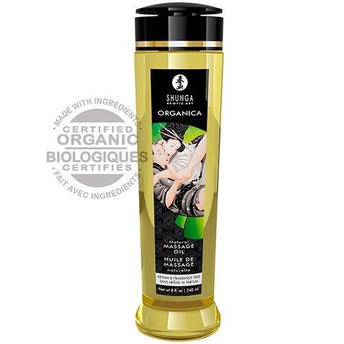 Shunga Massasjeolje/Organic Massage Oil Natural 240ml