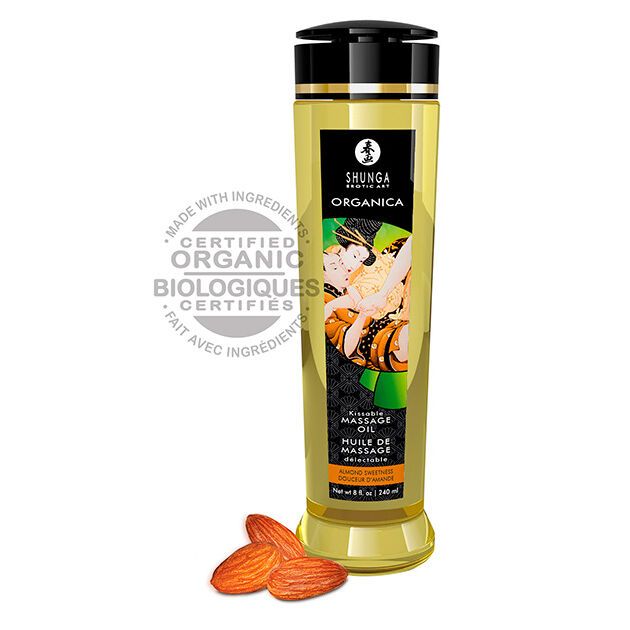 Shunga Massasjeolje/Organic Massage Oil Almond 240ml