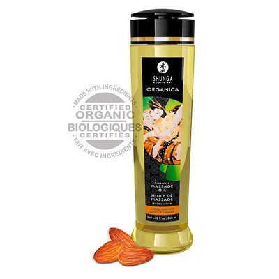 Shunga Massasjeolje/Organic Massage Oil Almond 240ml