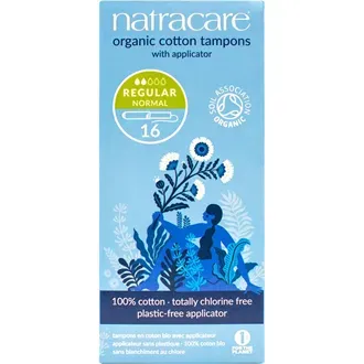 Natracare Tampong/Cotton Tampon Regular Applicator 16pcs