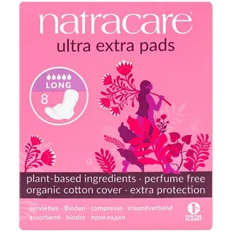 Natracare Ultra Extra Bind Long/Ultra Extra Pads Long 8pcs