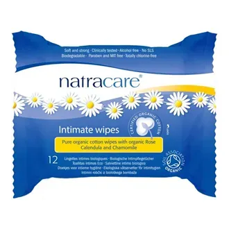 Natracare Intimservietter/Intimate Wipes 12pcs