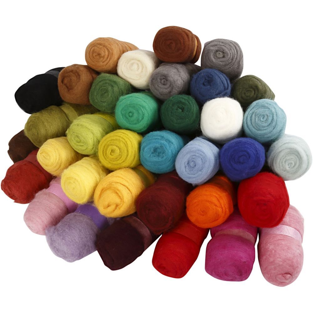 Kardet Ull  Mix 35-pk/Cardet Wool 35x100g