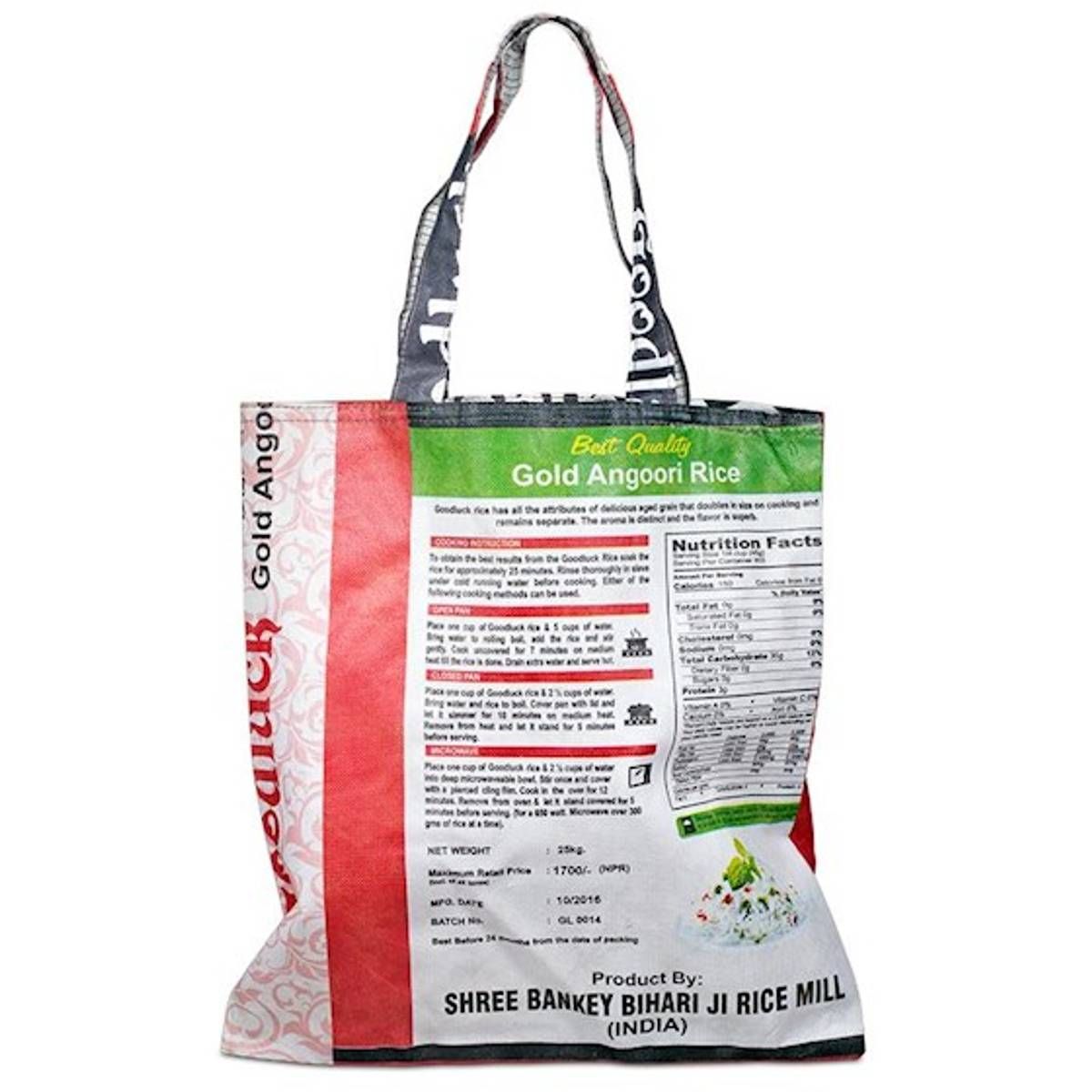 Resirkulert Handlebag/Recycled Tote Bag 39x38cm