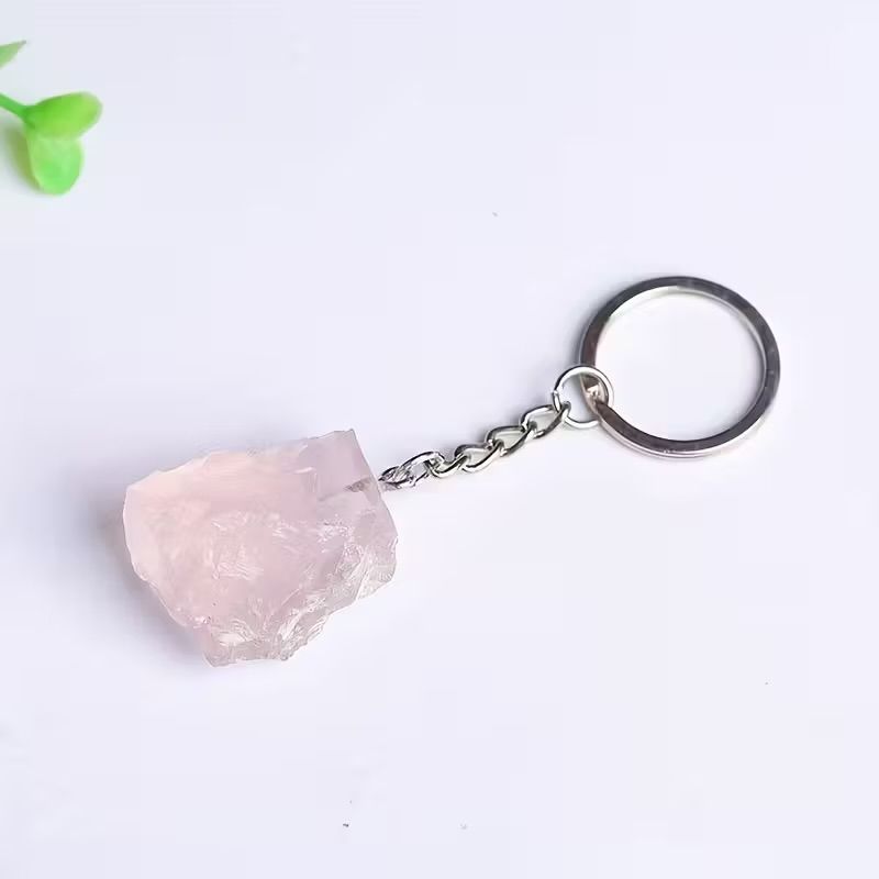 Nøkkelring Rosenkvarts/Keychain Rose Quarts