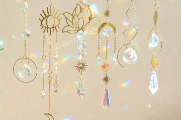 Hengende Solfanger Med Krystall/Hanging Sun Catcher Crystal