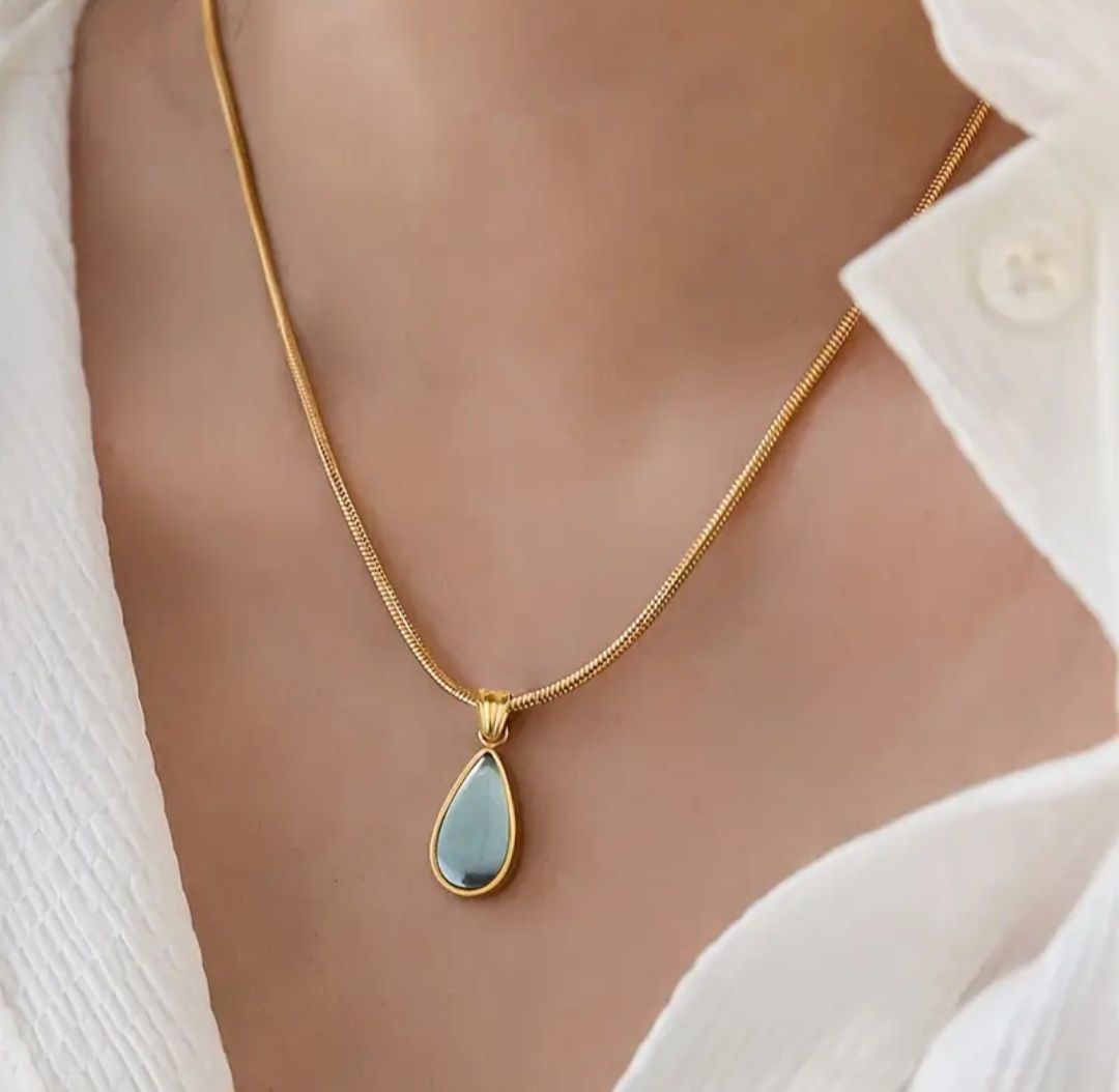 Blue Lagoon Smykke 18K Gullbelagt/ Necklace Gold Plated
