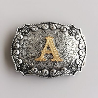 Initial Letter Belt Buckle