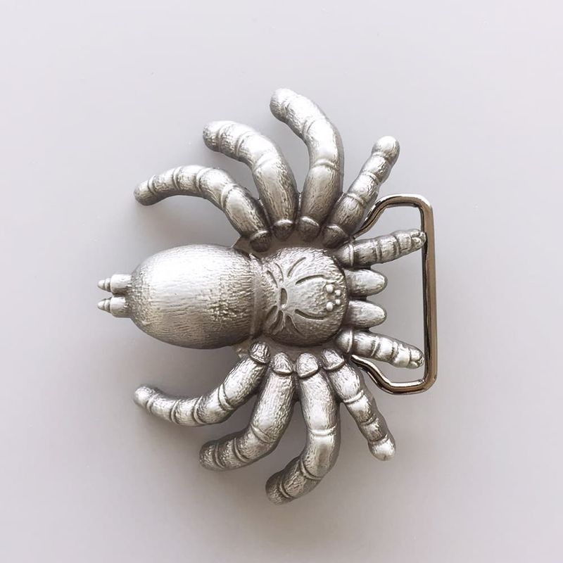 Vintage Style Cut Out Sculpting Spider Belt Buckle Gurtelschnalle Boucle de ceinture Hebilla BUCKLE-3D011AS